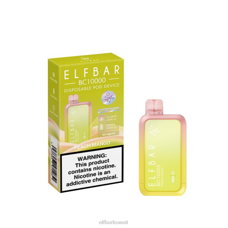 ELFBAR أفضل نكهة vape bc10000 الأعلى مبيعًا مانجو خوخ 8H8NR12