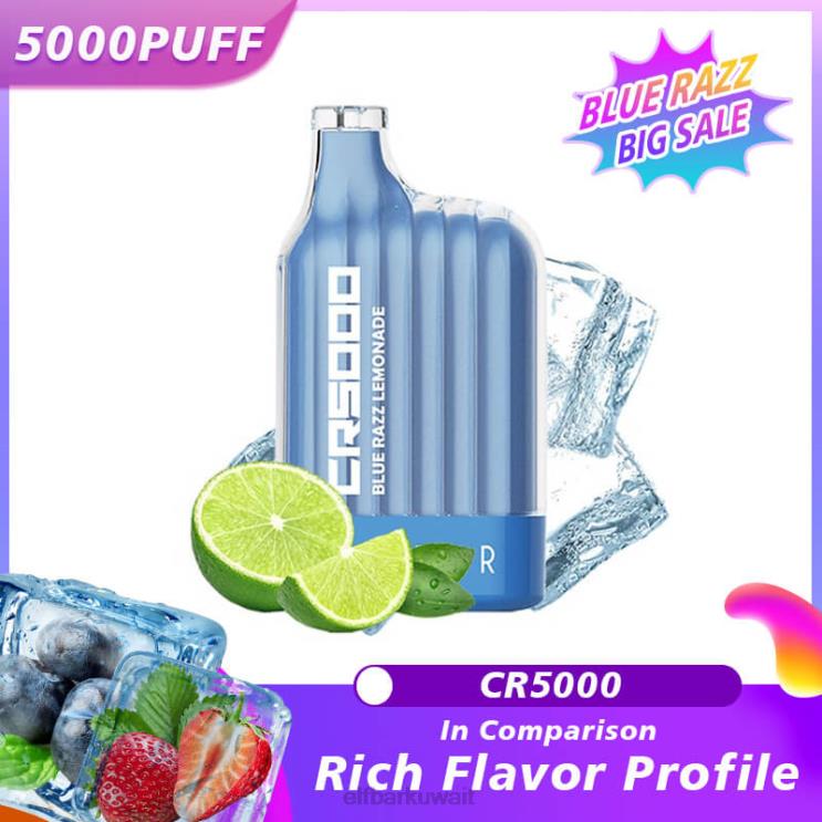 ELFBAR أفضل نكهة vape cr5000 blue razz عصير الليمون الأزرق 8H8NR19