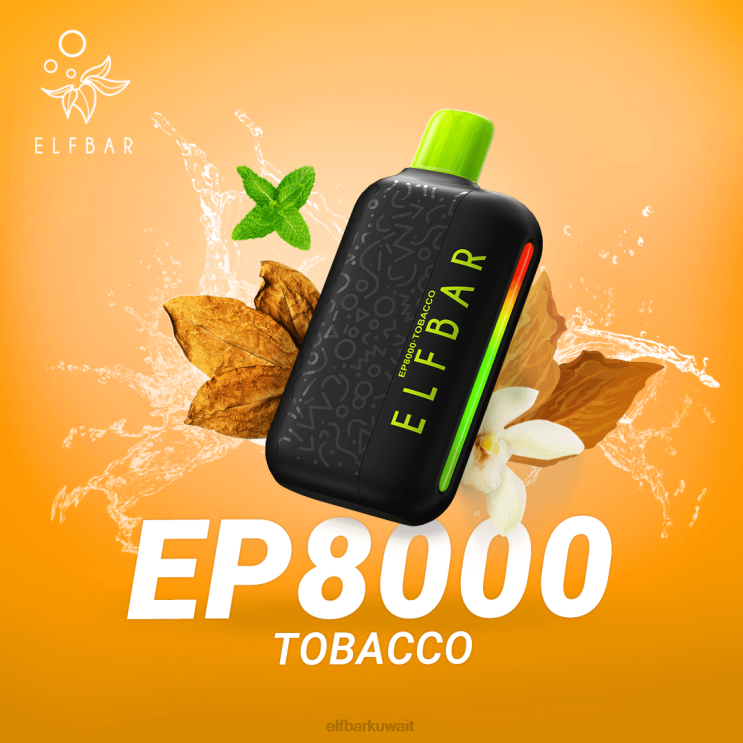 ELFBAR نفث vape الجديد ep8000 القابل للتصرف التبغ 8H8NR61