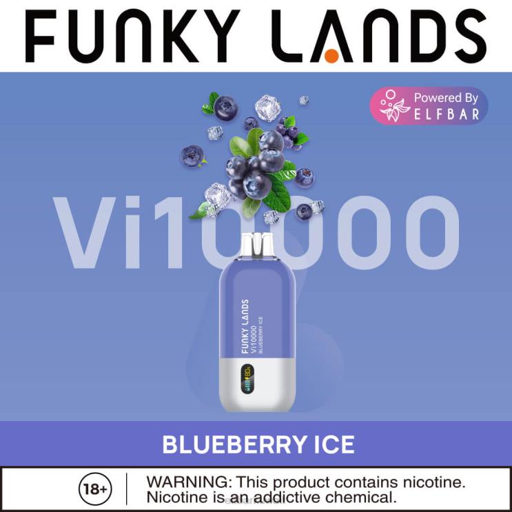 ELFBAR فانكي لاندز، أفضل نكهة، سلسلة vape vi10000 المثلجة للاستعمال مرة واحدة جليد التوت 8H8NR151