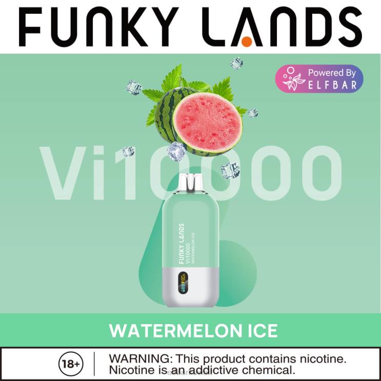 ELFBAR فانكي لاندز، أفضل نكهة، سلسلة vape vi10000 المثلجة للاستعمال مرة واحدة ثلج البطيخ 8H8NR154