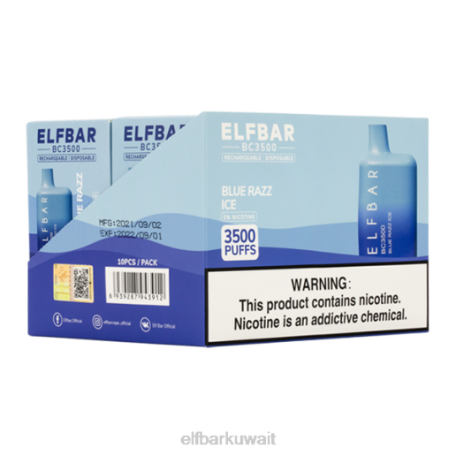 ELFBAR بلو راز آيس 3500 مستهلك - فردي - 50 ملغ JNFH55